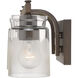 Travers 3 Light 23 inch Rubbed Bronze Bath Vanity Wall Light